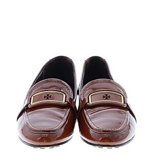 Womens Brown Loafers Tory Burch Size 8.